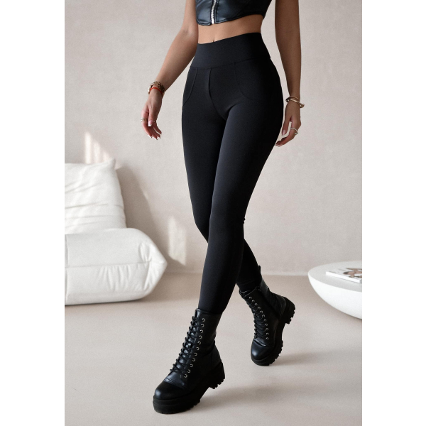 Legginsy wysmuklające Double Push /  BLACK /   XS - S - M - L - XL
